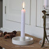 Ceramic Candle Holder in White