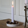 Ceramic Candle Holder in White