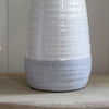 Grey and White Ceramic Vessel - 28cm
