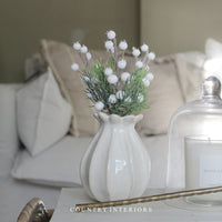 Mini White Berry Spray - 20cm