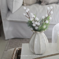 Mini White Berry Spray - 20cm