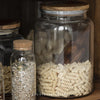 Glass Storage Jar with Wooden Lid - Height 23cm