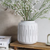 White Terracotta Vase - Medium