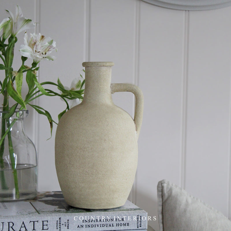 Melanie Vase in Sand - 23.5cm