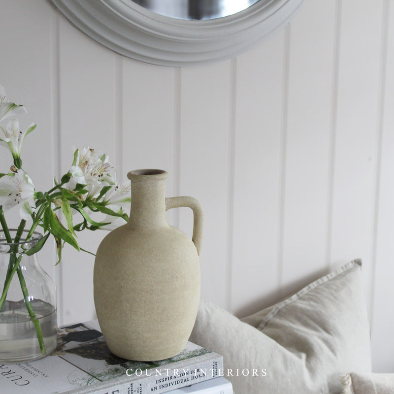 Melanie Vase in Sand - 23.5cm