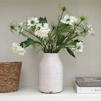 Faux Nigella Spray White - 65cm