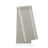 Striped Table Runner - Grey