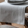 Striped Table Runner - Grey