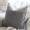 Crown Cushion in Grey - 50x50cm