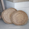Round Natural Tray with Handles - Two Sizes