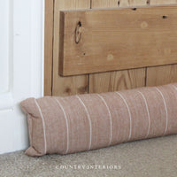Draught Excluder with Stripes - Almond