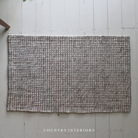 Chunky Wool-Blend Rug in Taupe