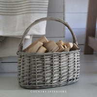 Oval Basket with Handle