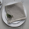 Stonewashed Linen Napkin in Taupe - Set of Four