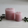Pink Rustic Pillar Candle - Multiple Sizes
