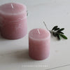 Pink Rustic Pillar Candle - Multiple Sizes