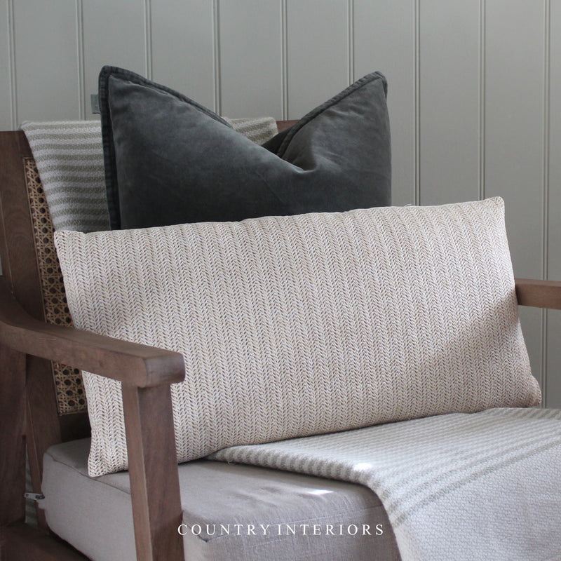 Alstone Cushion in Cream - 60x30cm