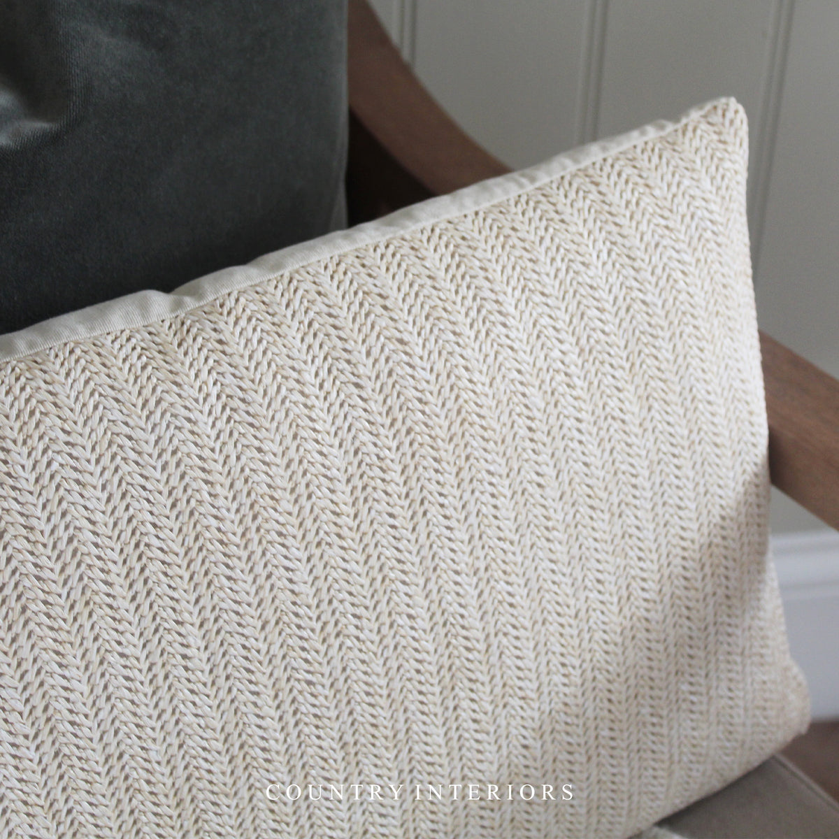 Alstone Cushion in Cream - 60x30cm