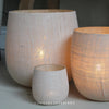 Sofia Jute Glass Hurricane / Vase - Three Sizes