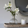 Faux Hellebore Spray in Warm White - 44cm