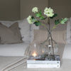 Faux Snowball Viburnum Spray in Lime - 80cm