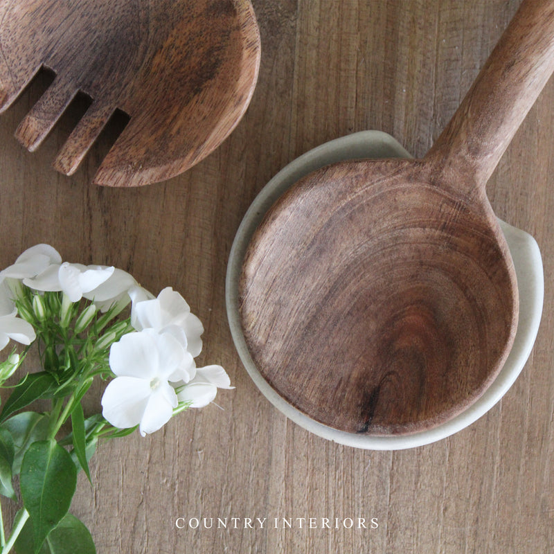 Stoneware Spoon Rest in Milk White