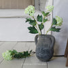 Faux Snowball Viburnum Spray in Green - 80cm