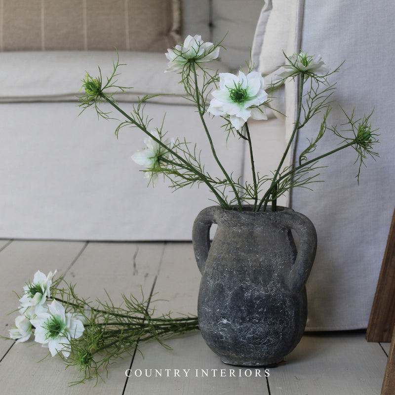 Faux Nigella Spray White - 65cm
