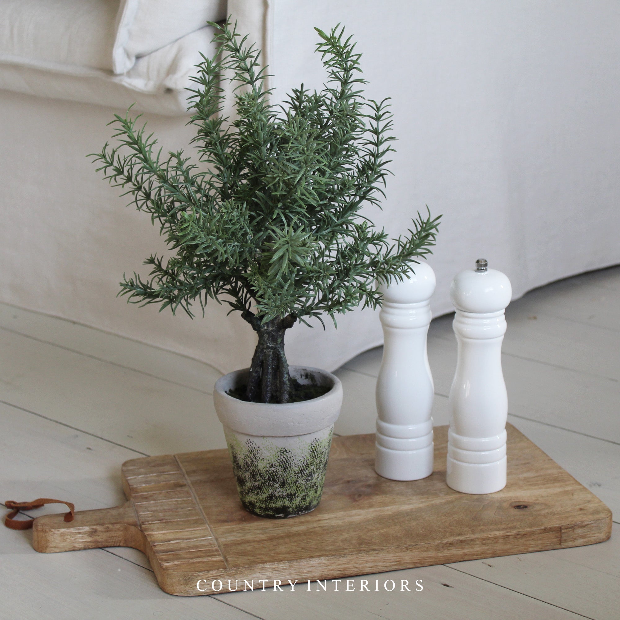 Faux Potted Rosemary - 43cm