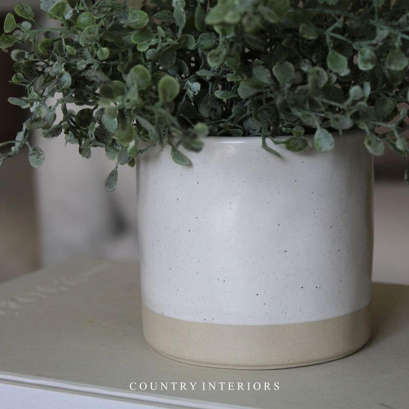 Speckled Plant Pot - Ivory