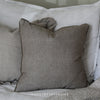 Pom Pom Trim Cushion in Sage Green - 45x45cm