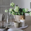 Faux Snowball Viburnum Spray in Lime - 80cm