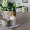 LED Pillar Candle in White - Two Sizes