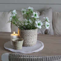 Faux Nigella Spray White - 65cm