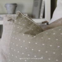 Bee Printed Cushion in Sage - 45 x 45cm