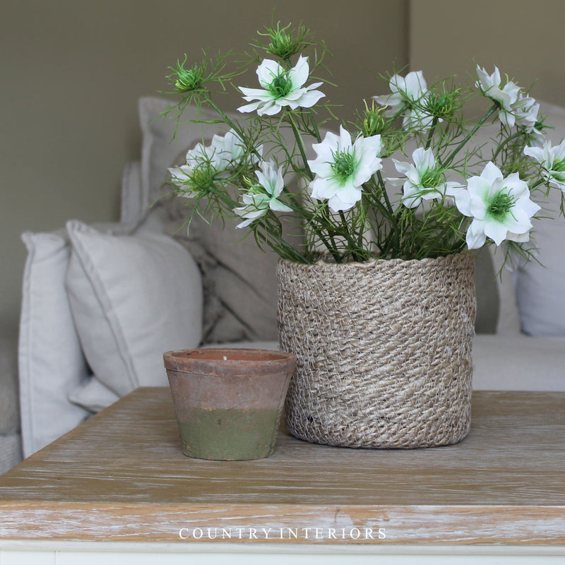 Faux Nigella Spray White - 65cm